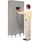 Global Industrial Six Tier Locker, 12x15x12, 18 Door, Unassembled, Gray 652057GY - alternate 5